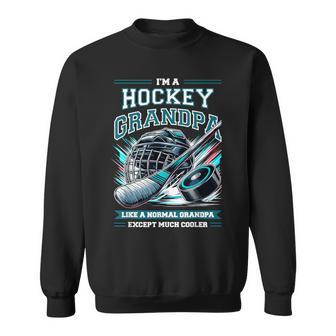 Grandpa Hockey Player Ice Hockey Field Hockey Grandfather Sweatshirt - Thegiftio UK