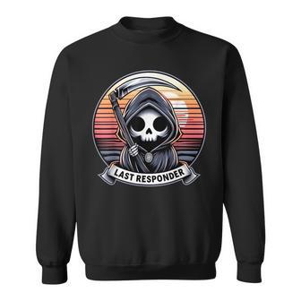 Grim Reaper Dark Meme Mortician Last Responder Vintage Sweatshirt - Thegiftio UK