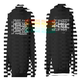 Groovy Jet Engine Mechanic Job Title Sweatshirt Unisex | Mazezy