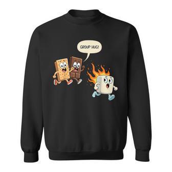 Group Hug Marshmallow Smore Camping Family Sweatshirt | Seseable CA