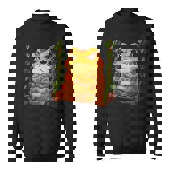 Grumpy Frog On Swing Playground Cartoon Tank Top Sweatshirt Unisex | Mazezy