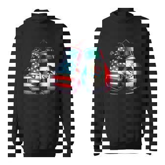 Guantes De Boxeo De Estilointage Con Banderas De Estados Unidos Y México Camisa de entrenamiento - Regaloses