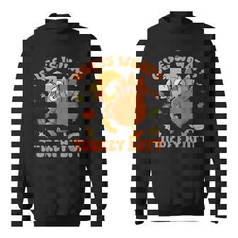 Guess What Turkey Fall Toddler Boy Kids Thanksgiving Sweatshirt Unisex | Mazezy