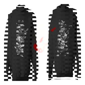 Guitareintage Bouledogue Français Punk Sweater e - Cadeauxyz