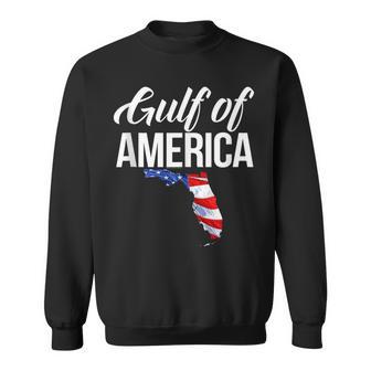 Gulf America Florida Usa American Flag Patriotic Souvenir Sweatshirt - Monsterry