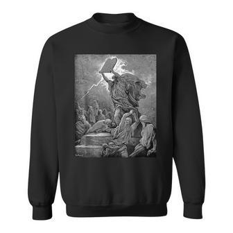 Gustave Dore Moses Breaks The Tablets Of The Law Sweatshirt - Thegiftio UK