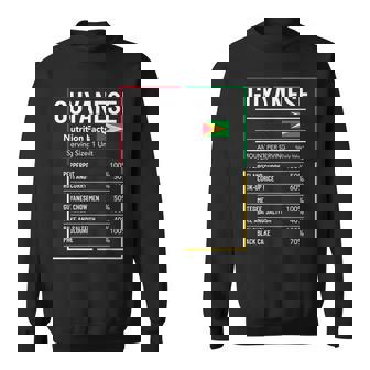 Guyanese Nutrition Facts Guyana Pride Sweatshirt - Monsterry