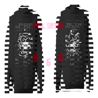 Hailatan 666 バフォメット ペンタグラム ルシファー オカルトサタニック スウェットシャツ - Kawaiitshirt