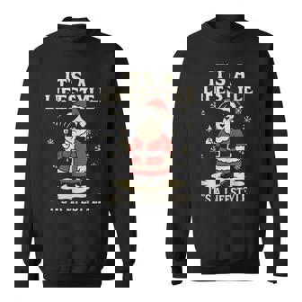 Hair Punk Alternative Emo Christmas Mrs Claus Gothic Sweatshirt Unisex | Mazezy