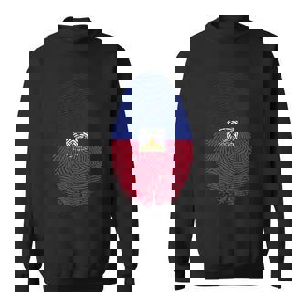 Haiti Flag Fingerprint Haitian For Haitians スウェットシャツ - Kawaiitshirt