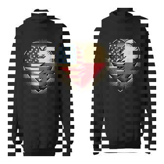 Half American Polish Roots USA Poland America Sweatshirt Unisex | Mazezy