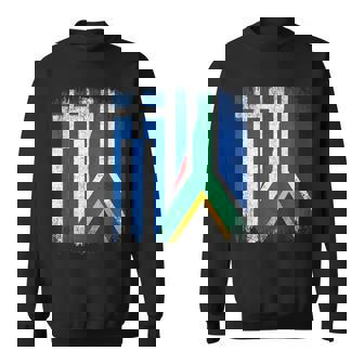 Half Greece South Africa Flag Greek African Pride Roots Sweatshirt Unisex | Mazezy