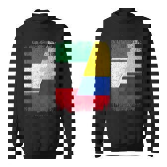 Half Italy Colombia Flag Italian Colombian Pride Roots Sweatshirt Unisex | Mazezy