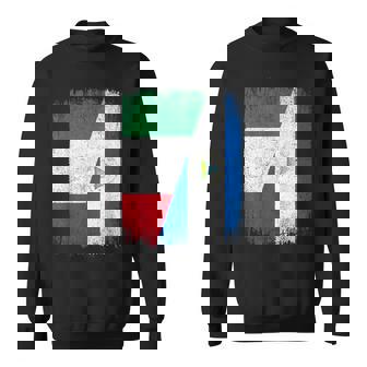 Half Italy Nicaragua Flag Italian Nicaraguan Pride Roots Sweatshirt Unisex | Mazezy