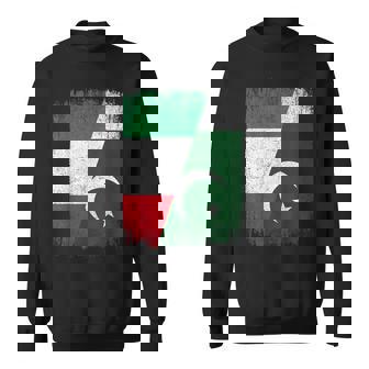 Half Italy Pakistan Flag Italian Pakistani Pride Roots Sweatshirt Unisex | Mazezy