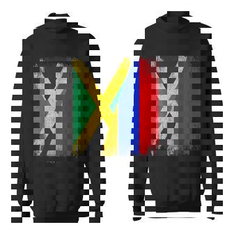 Half Jamaica Armenia Flag Jamaican Armenian Pride Roots Sweatshirt Unisex | Mazezy