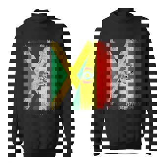 Half Jamaica Bolivia Flag Jamaican Bolivian Pride Roots Sweatshirt Unisex | Mazezy