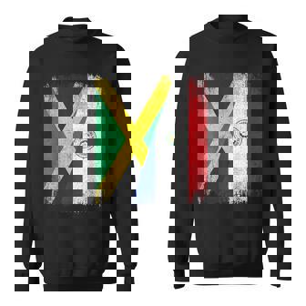 Half Jamaica Paraguay Flag Jamaican Paraguayan Pride Roots Sweatshirt Unisex | Mazezy