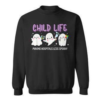 Halloween Child Life Specialist Fall Child Life Specialist Sweatshirt Unisex | Mazezy