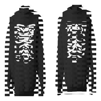 Halloween Skeleton Ribcage Chest Spooky Anatomy Rib Cage Sweatshirt Unisex | Mazezy