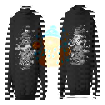 Hanukkah Sloth Sleeping Jewish Chanukah Sweatshirt Unisex | Mazezy