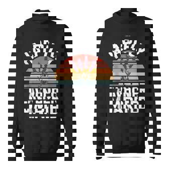 Happily Lavender Married LGBTQ Romantic Union Tank Top Sweatshirt Unisex | Mazezy