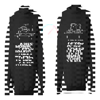 Happiness Is Heartbeat Car Guy Racer Auto Mechanic Racer Sweatshirt Unisex | Mazezy