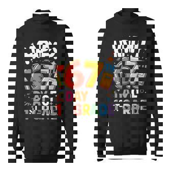 Happy 67 Day Of 1st Grade I Survived 67 Days Of School Kids Sweatshirt Unisex | Mazezy