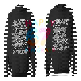 Happy 67th Day Of 5th Grade Ice Cream Drip 67 Days Kids Sweatshirt Unisex | Mazezy