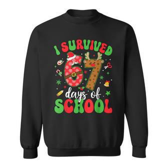 Happy 67Th Day Of School Christmas 67 Meme Six Seven Sweatshirt - Thegiftio UK
