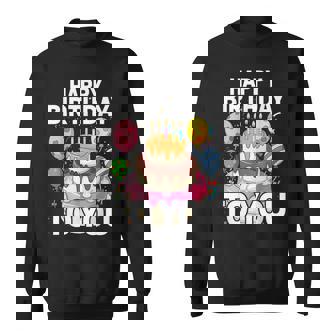 Happy Birthday To You Cake And Balloon Party Sweatshirt | Seseable FR
