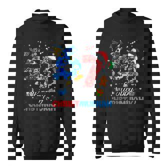 Happy Chrismukkah 67 Meme Six Seven Merry Christmas Hanukkah Sweatshirt - Thegiftio