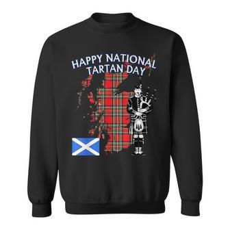 Happy National Tartan Day Stewart Clan Scottish Heritage Sweatshirt - Thegiftio UK