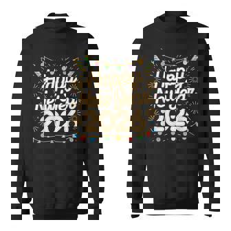 Happy New Year Party 2026 Retro Firework Christmas Light Sweatshirt | Mazezy