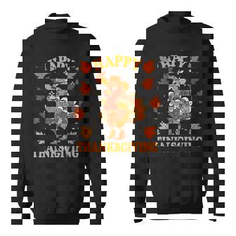 Happy Thanksgiving Cowboy Turkey Family Dinner Thanksgiving Sweatshirt | Seseable FR