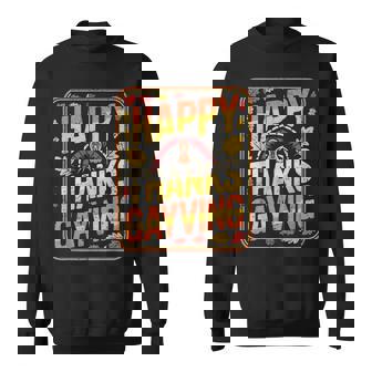 Happy Thanksgiving Gay Pride Celebration Autumn Sweatshirt Unisex | Mazezy