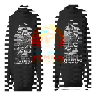 Happy Thanksgiving Turkey Playing Ice Hockey Family Sweatshirt Unisex | Mazezy