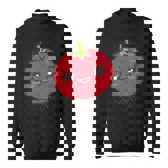 Happy Tomato Kawaii Cute Sweatshirt Unisex | Mazezy