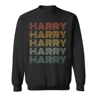 Harry Repeated Vintage Harry Name Sweatshirt - Thegiftio UK
