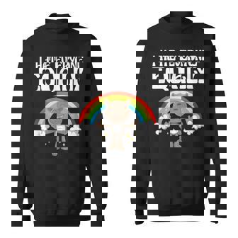 I Hate Everyone Equally 反社会的猫 内向的 スウェットシャツ - Kawaiitshirt