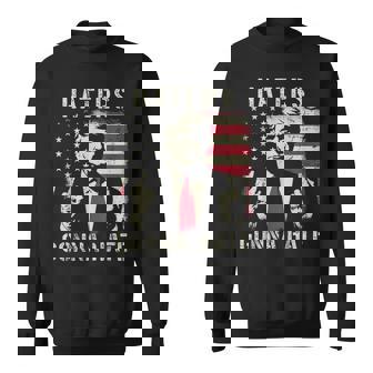 Haters Gonna Hate Trump Patriotische Amerikanische Flagge Sweatshirt - Geschenkecke