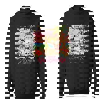 Hawaiian Cocktail Party Santa Turtle Beach Mele Kalikimaka Sweatshirt Unisex | Mazezy