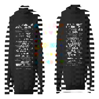 Healthy Coping Skills Counselor Mental Health Awareness Sweatshirt - Monsterry