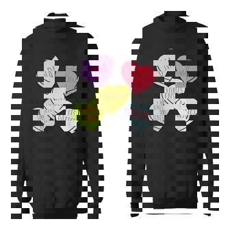 Heart Candy Forensics Science Valentines Scene Investigation Sweatshirt Unisex | Mazezy