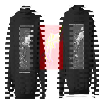 Heart With Chopsticks Glitch Art Surreal Japanese Sweatshirt Unisex | Mazezy