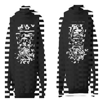 Heavy Metal Christmas Xmas Music Rock Santa Claus Costume Sweatshirt Unisex | Mazezy