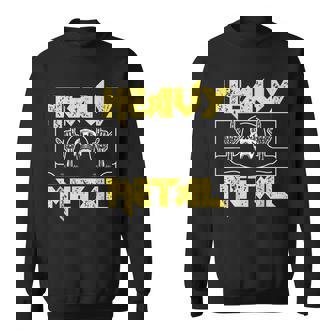 Heavy Metal Death Rock Keleton Horns Up ヘヴィメタル スウェットシャツ - Kawaiitshirt