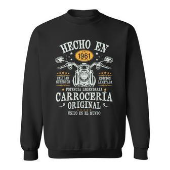 Hecho En 1961 64 Años Cumpleaños Moto Biker Hombre Motero Camisa de entrenamiento - Regaloses