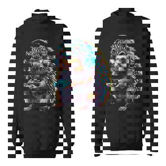 Hedgehog Gaming Animal Video Games Hedgehog Sweatshirt | Mazezy