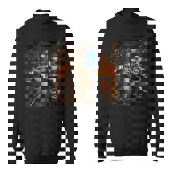 Hedgehog Selfie With Santa Claus Christmas Meme Sweatshirt | Seseable UK